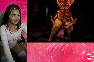 Big tiddy bitch chiku chases me in fap nights at frennis exotiqfox fnaf hentai game part 3