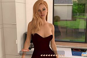 Darcy Carden Look Alike in Stockings Masturbating and Squirting on Webcam