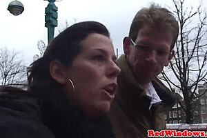 damn, black amsterdam prostitute dominates white guy!