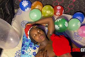 Sins City Christmas Sex With Ebony Milf Orgasm