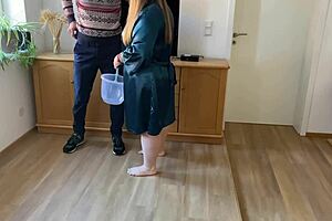 Mother-In-Law Sucks Dick And Shows Fat Ass