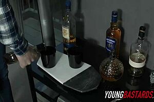 young 18+ feels intense pleasure from machine plow