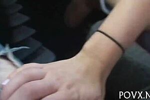 Tight Petite Teens Sucking and Fucking in POV Hardcore