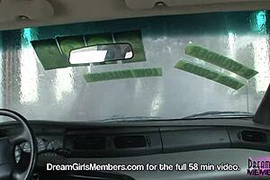 pretty college girl strips naked in public outdoors