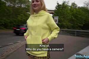 Public Agent Stunning Blonde Euro Babe Gets Hard Dicking