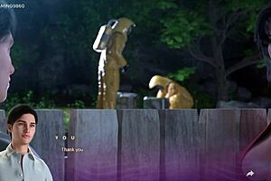 Man, this big-titted stepmom in 3D hentai gets her ass stuffed with a huge 10-inch cock!