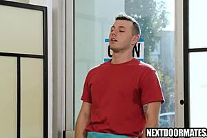 gay blowjob and fucking in coffee shop