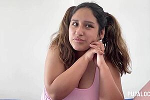 Putalocura Venezolana Gordita Quetzal Has Dirty Sex With Torbe And Swallows Cum