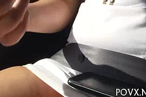 Tight Petite Teens Sucking and Fucking in POV Hardcore