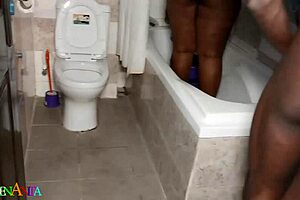 Big Ass Black Girl Bent Over Doggystyle Fucking Cumshot