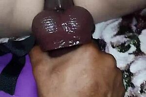 I screamed madly as my cuckold fucked my ass and pussy