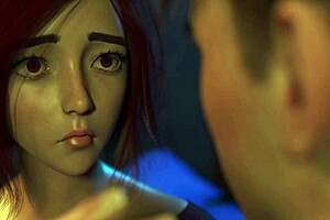 Hey, Watch This Sexy Redhead Lick Balls And Deepthroat That Huge Gaming Cock!