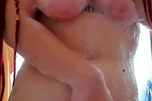 Shower masturbation to orgasm 😊