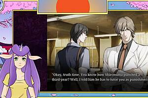 In the uncensored yaoi game, a muscular brunette bodybuilder encounters a monster at the pool, leading to intense gay encounters.