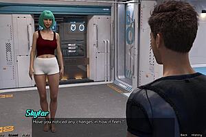 Stranded Doctor Gets Blowbang From Huge Cocks In Space