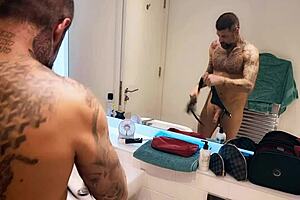 dirty's getting all horny in the bathroom