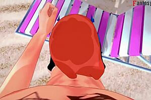 yae miko bikini sex on beach in pov fantasy promo