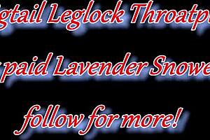 alt goth girl performs intense oral with blue lipstick and head slamming