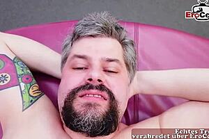 german ugly skinny milf tries amateur porn casting, wow! 😅