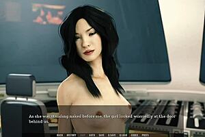 Intense passionate sex on captain's deck in 3D hentai game