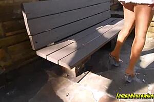 Intense outdoor blowjob and doggystyle with smoking hot blonde.