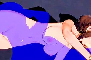 Uraraka gives armpitjob and blowjob in My Hero Academia hentai 😍