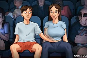 Summertime Saga - College Girl Rides Huge Cock In Dorm