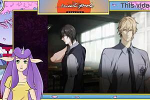 In the uncensored yaoi game, a muscular brunette bodybuilder encounters a monster at the pool, leading to intense gay encounters.