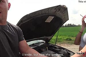 Dirty Whore Will Be Smashed In The Take-Van Because She Looks Ready