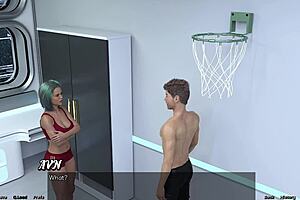 Stranded in space femdom mistress gives kisses to teen