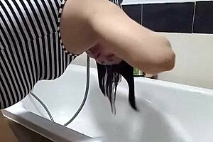 hey, wanna peek at regina noir nude in the shower?