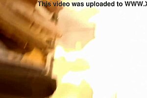 your italian stepmom flashes her super hairy pussy in the clothing store.