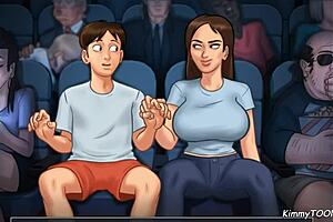 Summertime Saga - College Girl Rides Huge Cock In Dorm