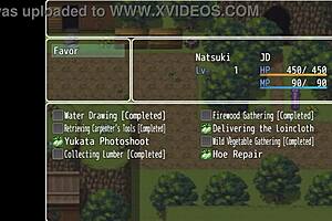 Tanned Natsuki Drives Men Crazy in Hentai Game Ep 7! 😍