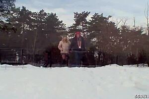 real czech teen 18+ explores outdoor adventure without barriers