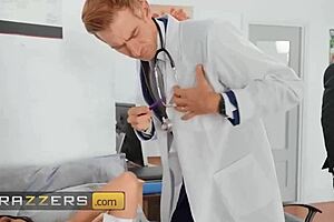 Kiki daniels suffers from cold feet but gets simple treatment in doctor patient spooning