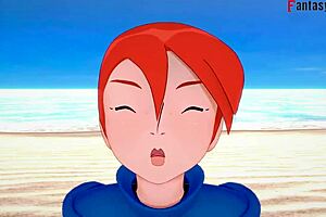 yae miko bikini sex on beach in pov fantasy promo