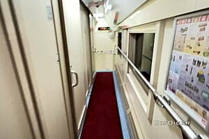 Bisexual Teens Bent Over for Close-Up Fingering and Outdoor Fucking on Train with Grandfather