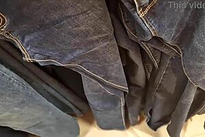 your italian stepmom flashes her super hairy pussy in the clothing store.