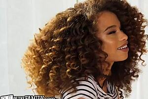 outofthefamily cute ebony step-daughter meets step-dilf