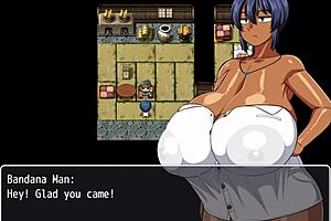 Tanned Natsuki Drives Men Crazy in Hentai Game Ep 7! 😍