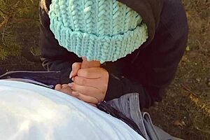 Milf pulls up cum-filled panties 😈