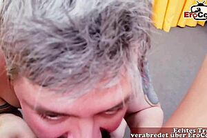 german ugly skinny milf tries amateur porn casting, wow! 😅