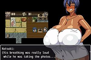 Tanned Natsuki Drives Men Crazy in Hentai Game Ep 7! 😍