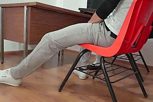 Skinny Mexican Student Sucks And Fucks In Classroom For First Time