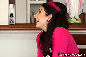 Tattooed skank gets fucked hard in punk style!