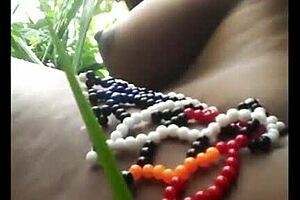 Hey, check out that fine pussy girl in the forest