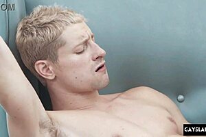 Rough first-time gay fucking with a massive black cock leading to intense squirting and ass pounding.