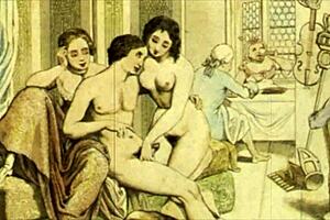 these vintage erotic drawings feature old cartoons and anime hentai scenes