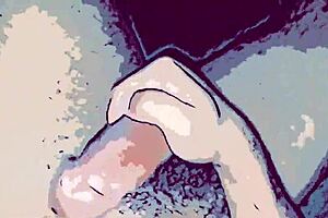 Gay animation fucks passive mouth with big cock